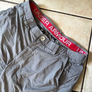 Under Armour Men’s Gray Golf Shorts 38W Stretch Performance Lightweight